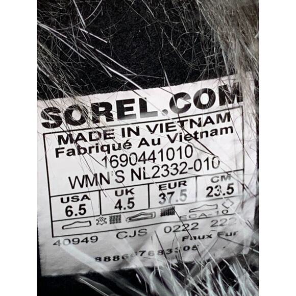 Sorel Tofino II Faux Fur Lined Waterproof Boots size 6.5 Black - Picture 10 of 10